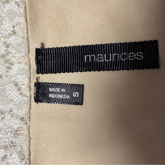 Maurices Floral Cream Nylon Lace Fairy Cami Camisole Adjustable spaghetti straps - Picture 5 of 13